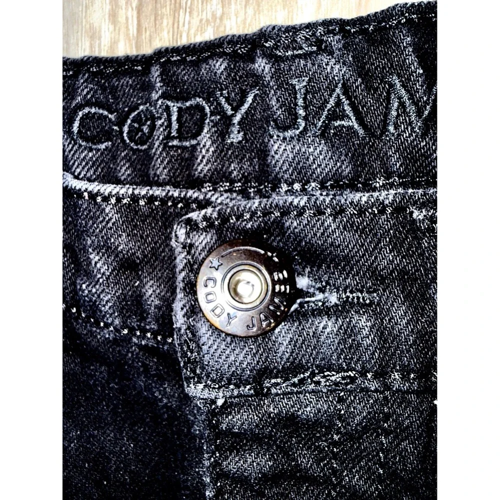 Cody James Boys Black Straight Leg Denim Jeans Size 12 Cotton‎ Western